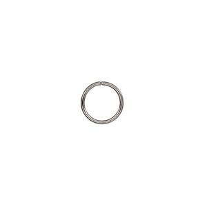 Jump ring, stainless steel, 9mm round, 7.5mm inside diameter, 20 gauge. Sold per pkg of 50.