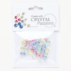 Crystal 1pkg30 Crystal Passions® bicone bead 6mm mixed colors 5328