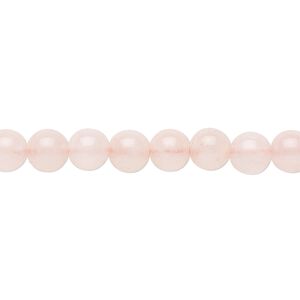Rose quartz 1pkg1, round bead 15.5-16 inch 6mm