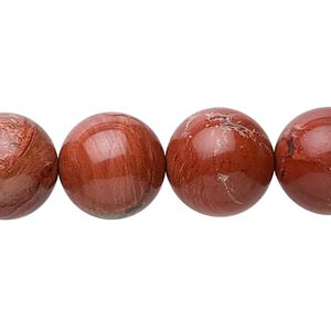 Red jasper 1pkg1, round bead natural 15.5-16 inch 14mm