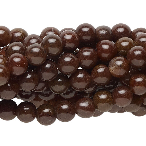 Purple aventurine 1pkg10, round bead natural C grade, 15.5-16 inch 6mm image number 0