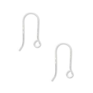 Ear wire fishhook 1pkg10 sterling silver-filled, 17mm / open loop, 22 gauge 5 pair