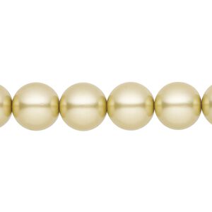 Pearl 50pk vanilla, Preciosa Czech crystal 10mm round