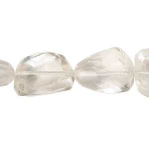 Citrine 1pkg1, hand-faceted nugget bead 6 inch large