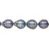 Freshwater pearl 1pkg1, freeform, 15.5-16 inch mystic blue 8-9mm cultured image number 0