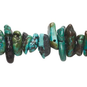 Turquoise 1pkg1, chip bead 15 inch extra-large