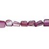Mother-of-pearl shell 1pkg1, triangle tube bead 15 inch dark elderberry 7x5mm-10x9mm image number 0