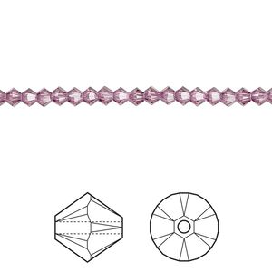 Bead 48pk iris, Crystal Passions® 3mm bicone 5328