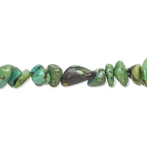 Turquoise 1pkg1, chip bead 15 inch medium