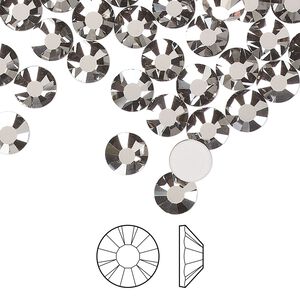 Flat back 24pk crystal Biarritz foil back, Preciosa MAXIMA Czech crystal rhinestone 6.3-6.5mm chaton rose round SS30