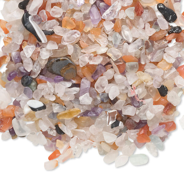 Multi-gemstone 1pkg1, undrilled inlay chip 50g mini image number 0