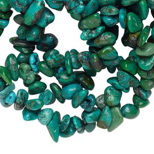 Turquoise 1pkg3, chip bead 34 inch mix small