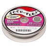 Beading wire, Accu-Flex&reg; 1pkg1, nylon and stainless steel, clear, 49 strand, 0.019-inch diameter, 30-foot spool. image number 0