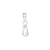 Bail, ice-pick, sterling silver, 20.5x4mm 7.5mm grip length. Sold individually. image number 0