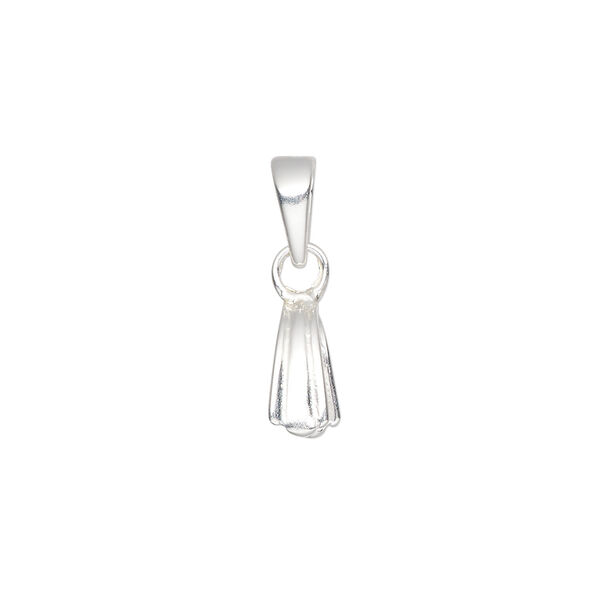 Bail, ice-pick, sterling silver, 20.5x4mm 7.5mm grip length. Sold individually. image number 0