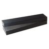 Paper / "cotton" (polyester) 1pkg6, rectangle box / swirl design black 8x2x.88 inch image number 0