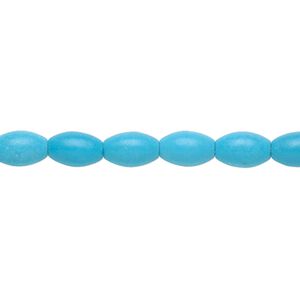 Magnesite 1pkg1, oval bead 15.5-16 inch 8x5mm