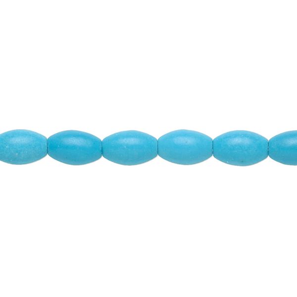 Magnesite 1pkg1, oval bead 15.5-16 inch 8x5mm image number 0