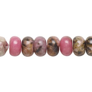 Rhodonite 1pkg10, rondelle bead natural 8x5mm