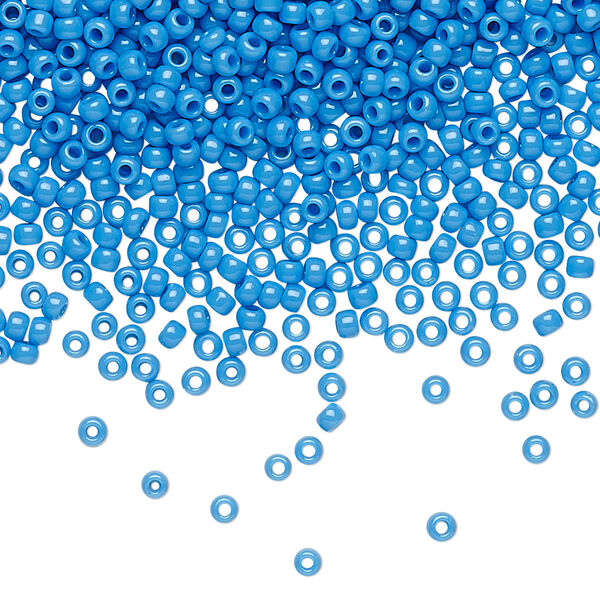 Seed bead, TOHO BEADS®, glass, pkg/7.5g, #11 round, opaque cornflower (TR-11-43D). image number 0