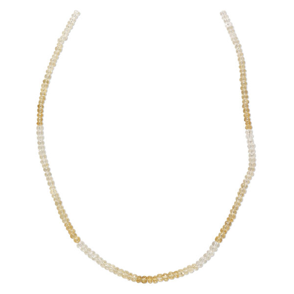 Bead, citrine (heated), shaded light to medium, 4x3mm hand-cut faceted rondelle, B grade, Mohs hardness 7. Sold per 16-inch strand. image number 0