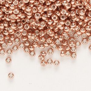 Seed bead, Miyuki, glass, pkg/25g, #11 rocaille, opaque galvanized muscat, (RR-1072).