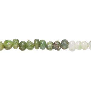 Chrysoprase 1pkg1, hand-cut rondelle bead natural 14 inch 5x2mm-6x4mm