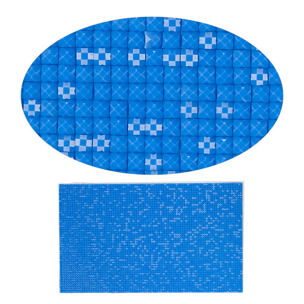 Adhesive sheet, My Style Deco Art™, peel-off, resin and glue, dark blue, 8 x 4.75-inch rectangle, 1.8mm thick. Sold individually. image number 0