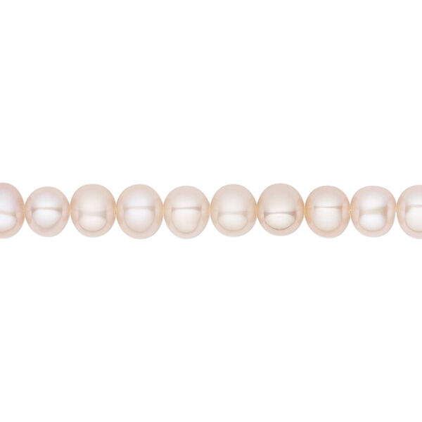 Pearl, White Lotus™, cultured freshwater, mauve, 4.5-5mm semi-round, B grade, Mohs hardness 2-1/2 to 4. Sold per 15-1/2" to 16" strand. image number 0