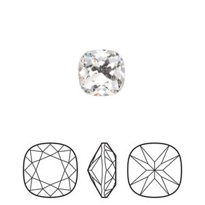 Fancy stone 2pk crystal foil back, Preciosa MAXIMA Czech crystal rhinestone 10mm cushion square