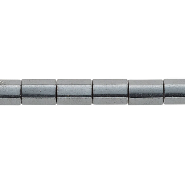 Bead, Hemalyke™ (man-made), 9x6mm hexagon tube. Sold per 16-inch strand. image number 0
