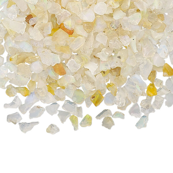 Inlay chip, Ethiopian opal (natural), mini undrilled chip, Mohs hardness 5 to 6-1/2. Sold per 10-gram pkg. image number 0
