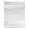 Bag, Tite-Lip™, plastic, clear and white, 2-inch top zip with block. Sold per pkg of 100. image number 1