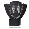 Display, foldable, necklace and earring, acrylic, flocked black, 10-1/4 x 9-1/4 x 3-3/4 inches assembled. Sold individually. image number 2