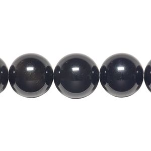 Rainbow obsidian 1pkg1, round bead natural 8 inch 14mm