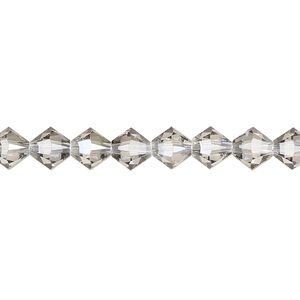 Bead 1pkg24 crystal urban grey, Crystal Passions&reg; 6mm XILION bicone 5328