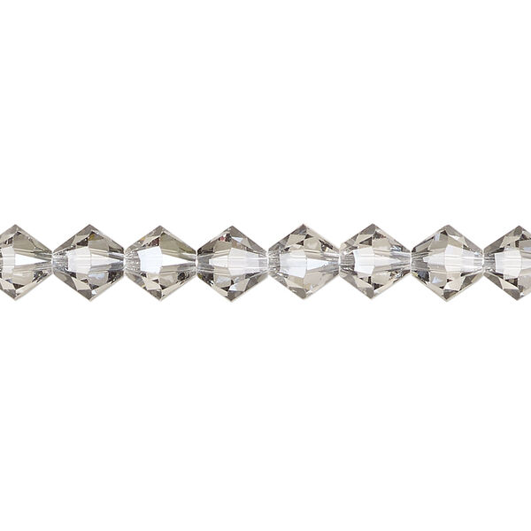 Bead 1pkg24 crystal urban grey, Crystal Passions&reg; 6mm XILION bicone 5328 image number 0