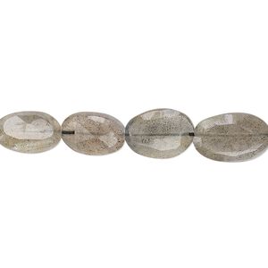 Labradorite 1pkg1, hand-cut faceted puffed oval bead natural 8 inch 9x7mm-14x9mm