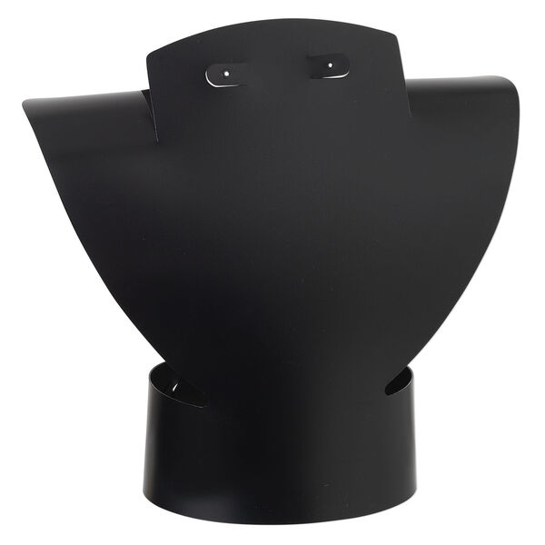 Display, foldable, necklace and earring, acrylic, black, 8-1/2 x 9 x 4-inches assembled. Sold per pkg of 2. image number 2