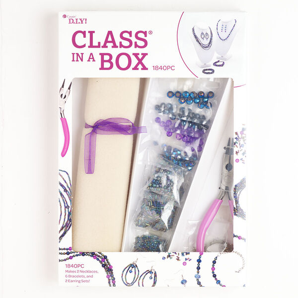 Jewelry kit 1pkg1 brass / steel / glass / foam / nylon, set of 1840, mix silver finish / mixed colors image number 0