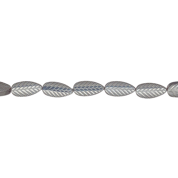 Bead, Hemalyke™ (manmade), 7x4mm leaf. Sold per 16-inch strand. image number 0