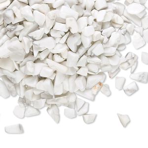 Howlite 1pkg1, undrilled inlay chip natural 50g mini