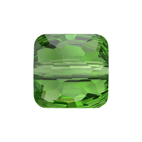 Bead 1pkg288 fern green, Swarovski®, 6mm puffed square 5035 image number 0