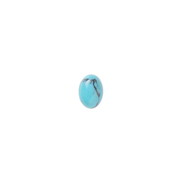 Turquoise 1pkg6, calibrated oval cab 7x5mm image number 0