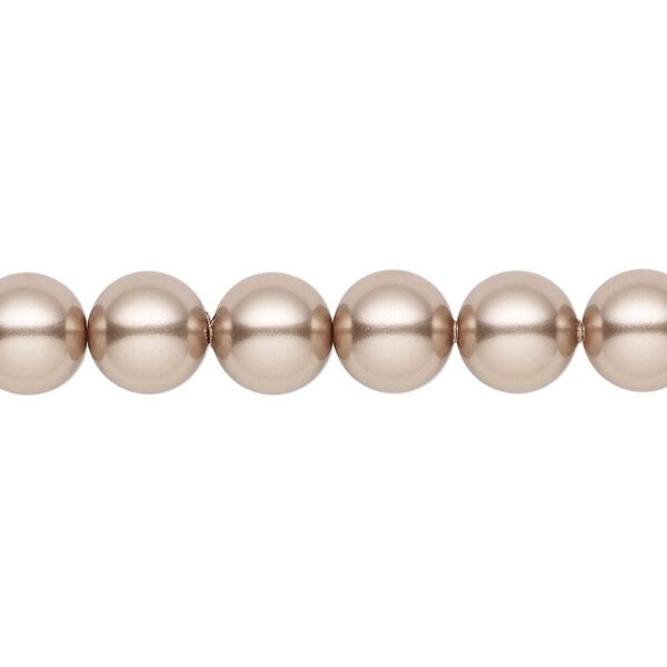 Pearl 50pk bronze, Crystal Passions® 8mm round 5810 image number 0