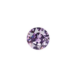 Chaton, crystal rhinestone, lavender, foil back, 12.97-13.22mm faceted round, SS55. Sold per pkg of 2.