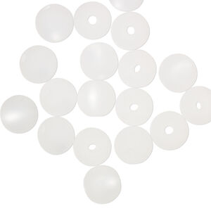Bead, Cool Frost Resin Beads&trade;, resin, frosted matte white, 8mm round. Sold per pkg of 20.
