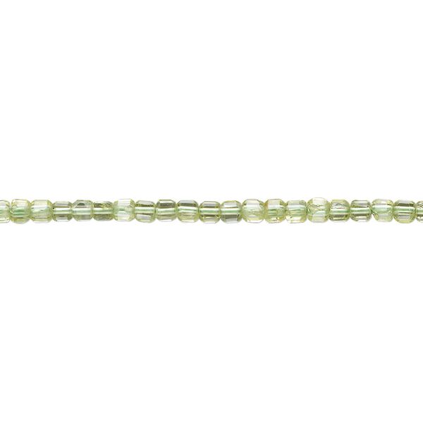 Peridot 1pkg1, faceted cube bead natural 15.5-16 inch 2-2.5mm image number 0