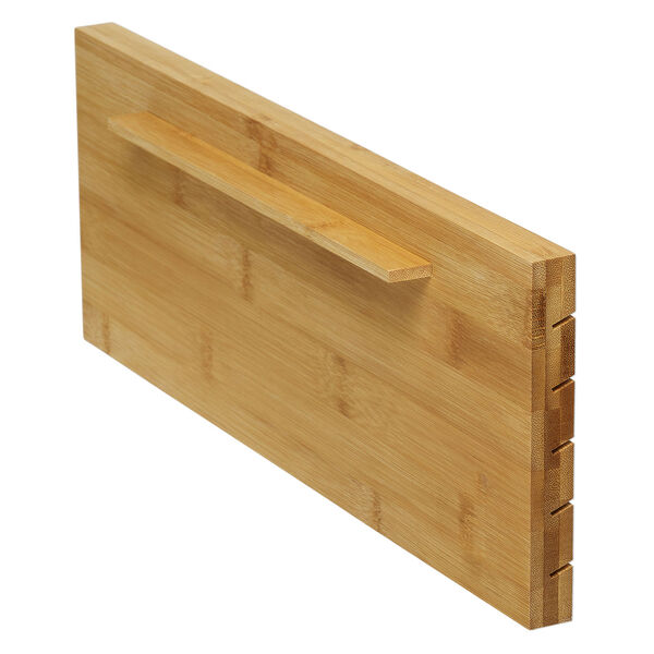 Display, earring card, lacquered bamboo, brown, 15x5.5 inch inclined. Sold individually. image number 2