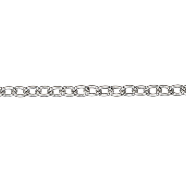 Chain 1pkg1 cable, 3mm, stainless steel 5 foot unfinished image number 0